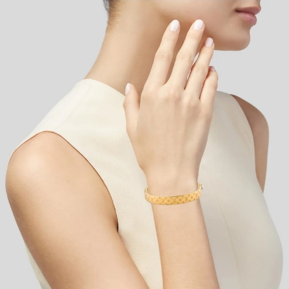 LV GOLD CUFF NANOGRAM BANGLE BRACELET✨️ - Picture 5 of 14